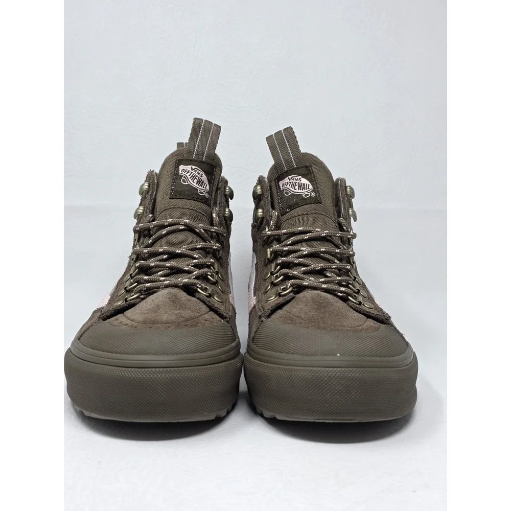 Vans MTE Sk8-Hi Waterproof Teak Brown Pink Boots Cold Weather Wmns 6.5 Men 5 New